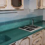 turquoise stone countertop