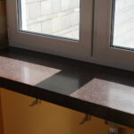 stone countertop sill