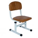 adjustable kids chair soft brown