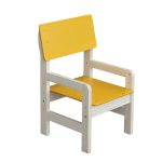 chaise enfant réglable bois jaune