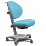 adjustable baby chair blue on wheels