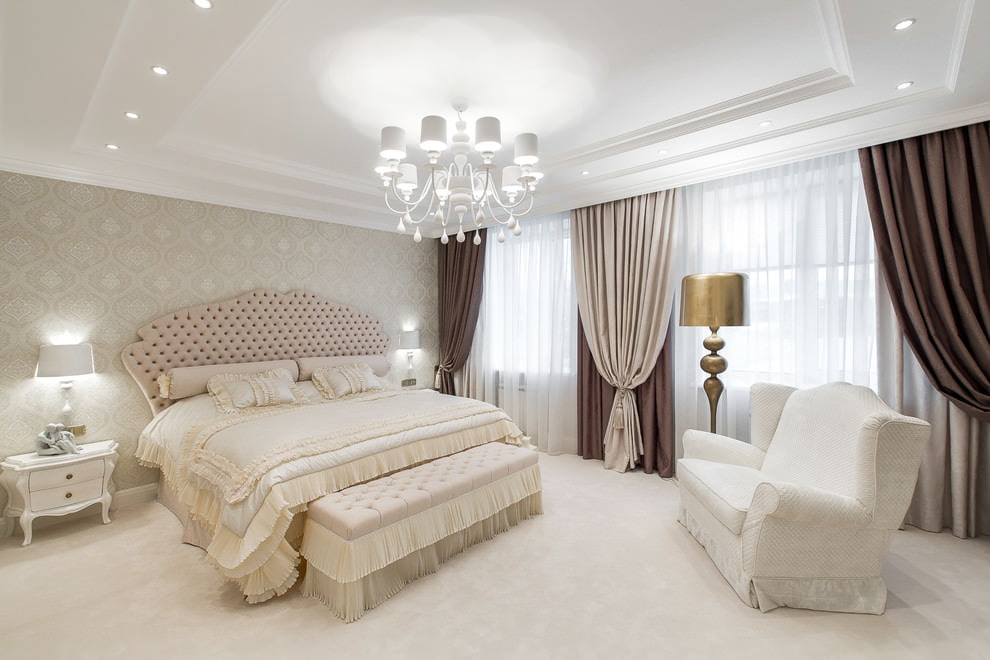 chambre lumineuse avec mobilier design clair