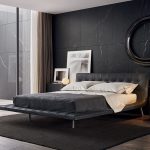 hi-tech dark bedroom