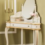 dressing table with candlestick