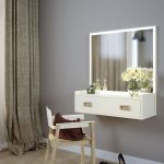 dressing table with shelf