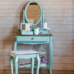 dressing table turquoise