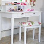 dressing table with stool