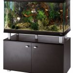 black aquarium stand