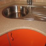 sink cabinet orange