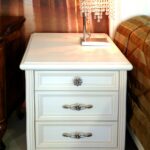 bedside table white