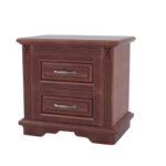 bedside table classic brown