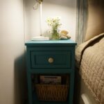 bedside table green