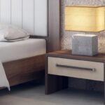 wide bedside table