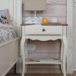 bedside table white