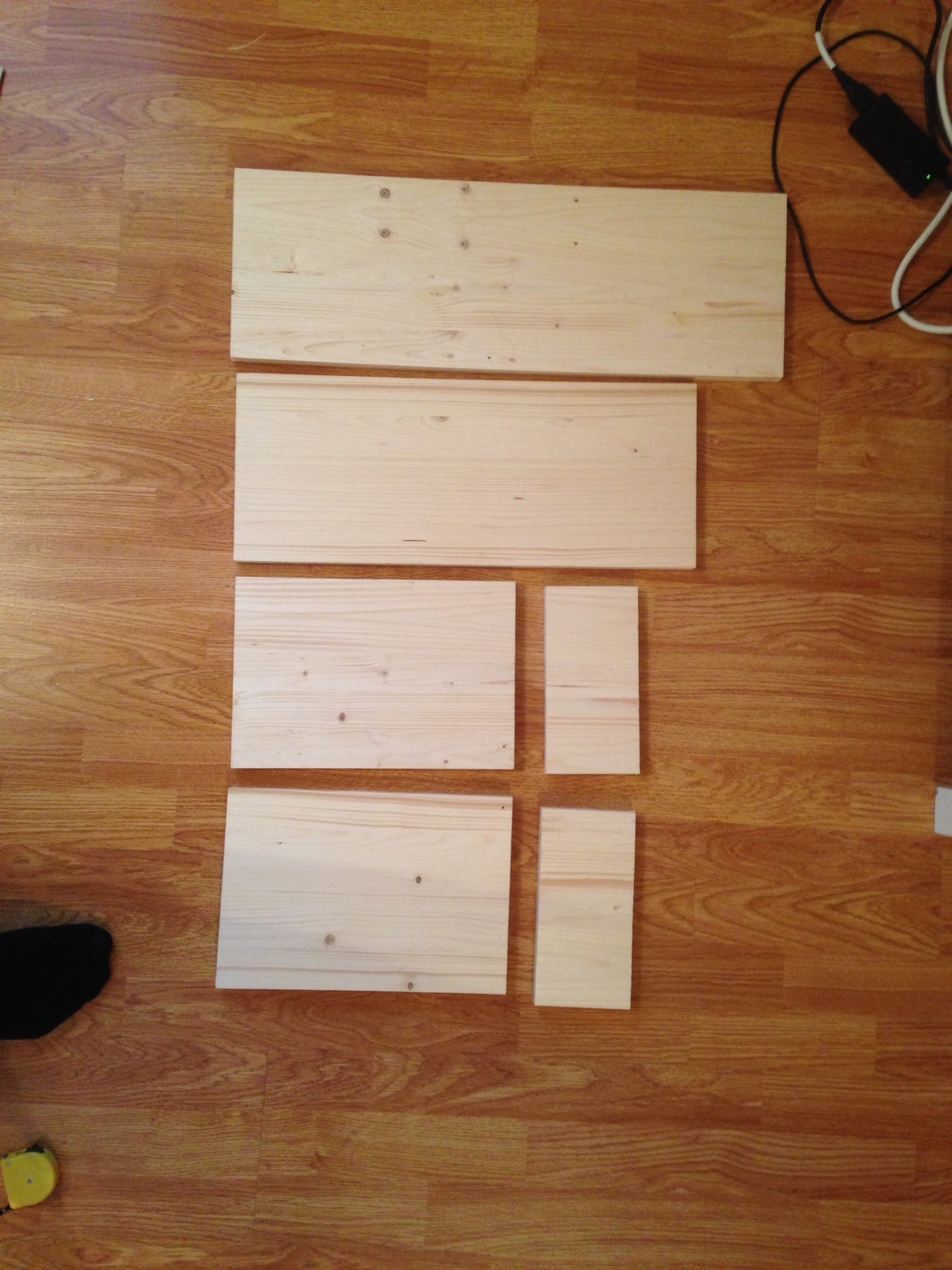 preparation of cabinet parts