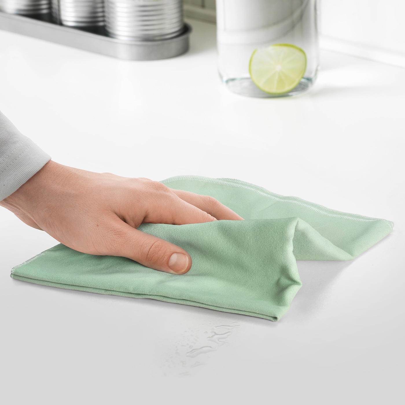 remove the stain with a rag