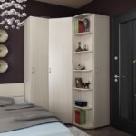 armoire d'angle dans la chambre