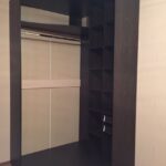 corner wardrobe with shelves