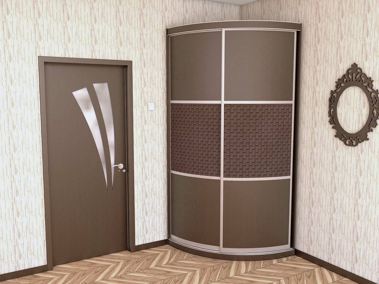 radius built-in corner wardrobe