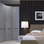 corner wardrobe gray