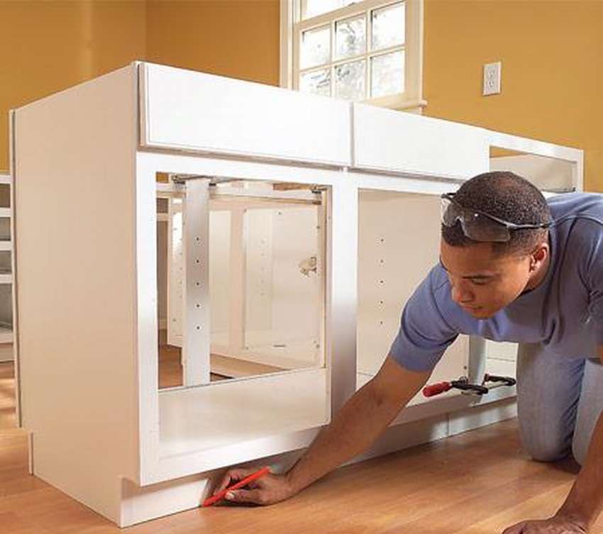 DIY cabinet installation