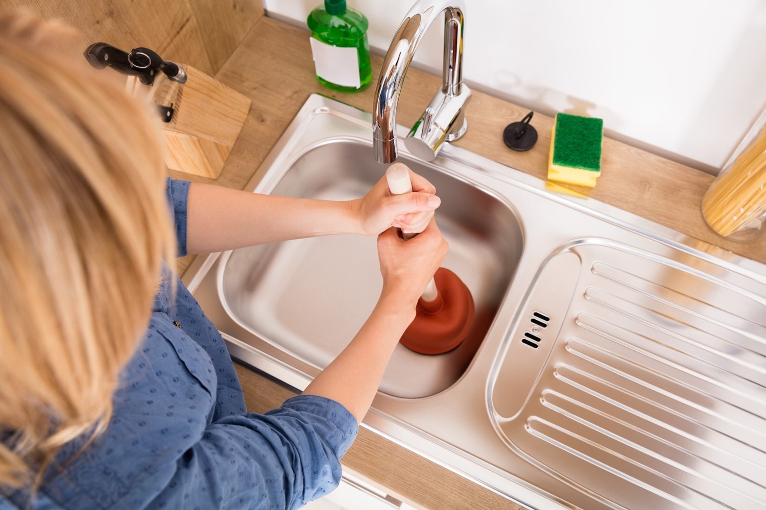 blockages in sinks