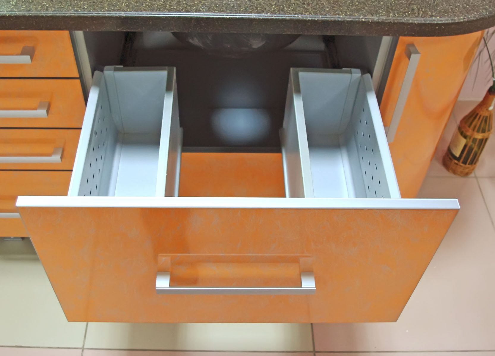 drawers under the sink