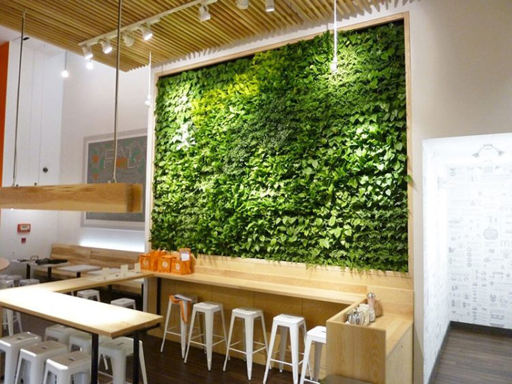 green wall