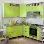 green kitchen pastel