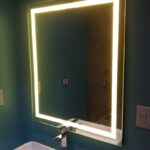 mirror with light decor photo