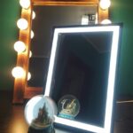 backlit mirror photo decoration