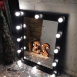 backlit mirror photo decoration