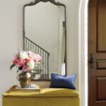 hallway mirror with pillow