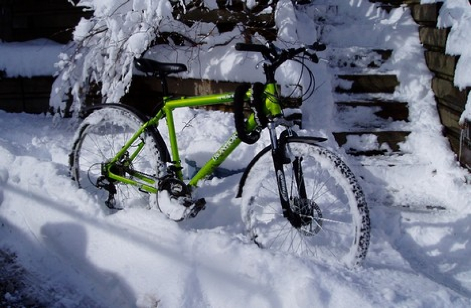 winter bike storage