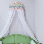 baby canopy green bed