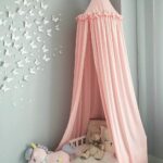 children's canopy with butterflies