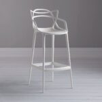 bar stool white with pink