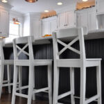 bar stool white wooden