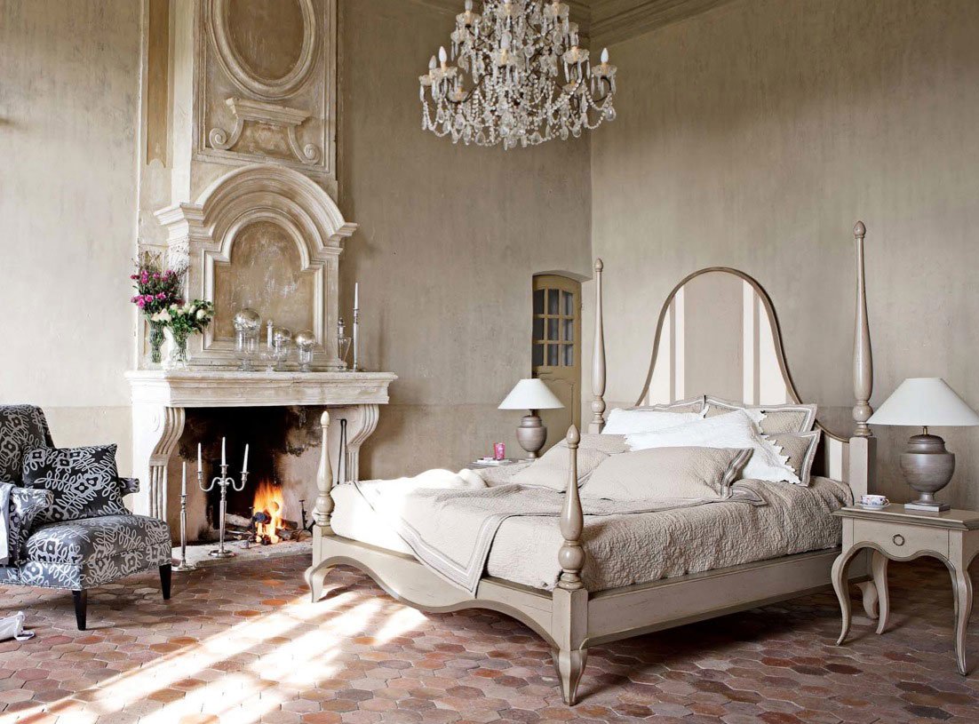 white antique bedroom