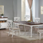 white furniture with dining table