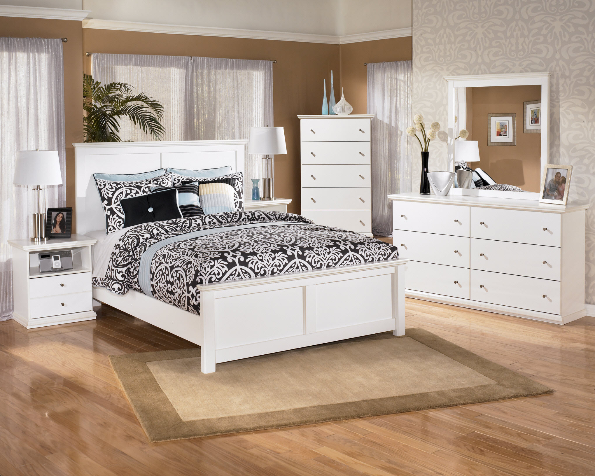 selection of white furniture