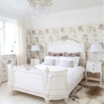 white bedroom with provence style