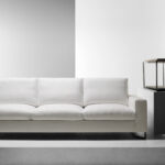 white leather sofa long