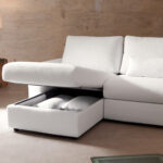 sofa with opening seat