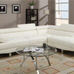 white leather sofa with glass table