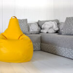 sofa and armchair yellow