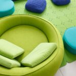 green sofa round