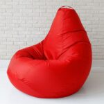 red leather armchair