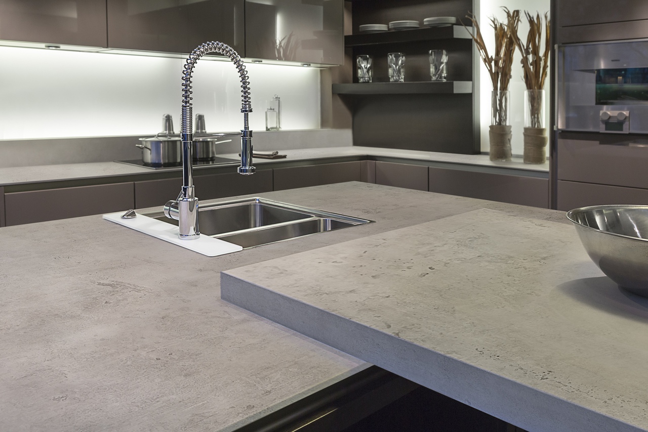 concrete countertop in the kitchen ideas