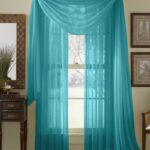 light sheer turquoise curtains